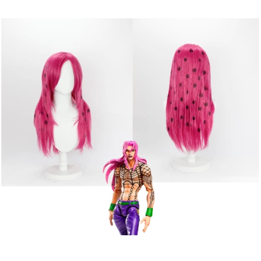 Anime Cosplay Wig Heat Resistant - Wig Cosplay Anime JoJo Diavolo Rambut
