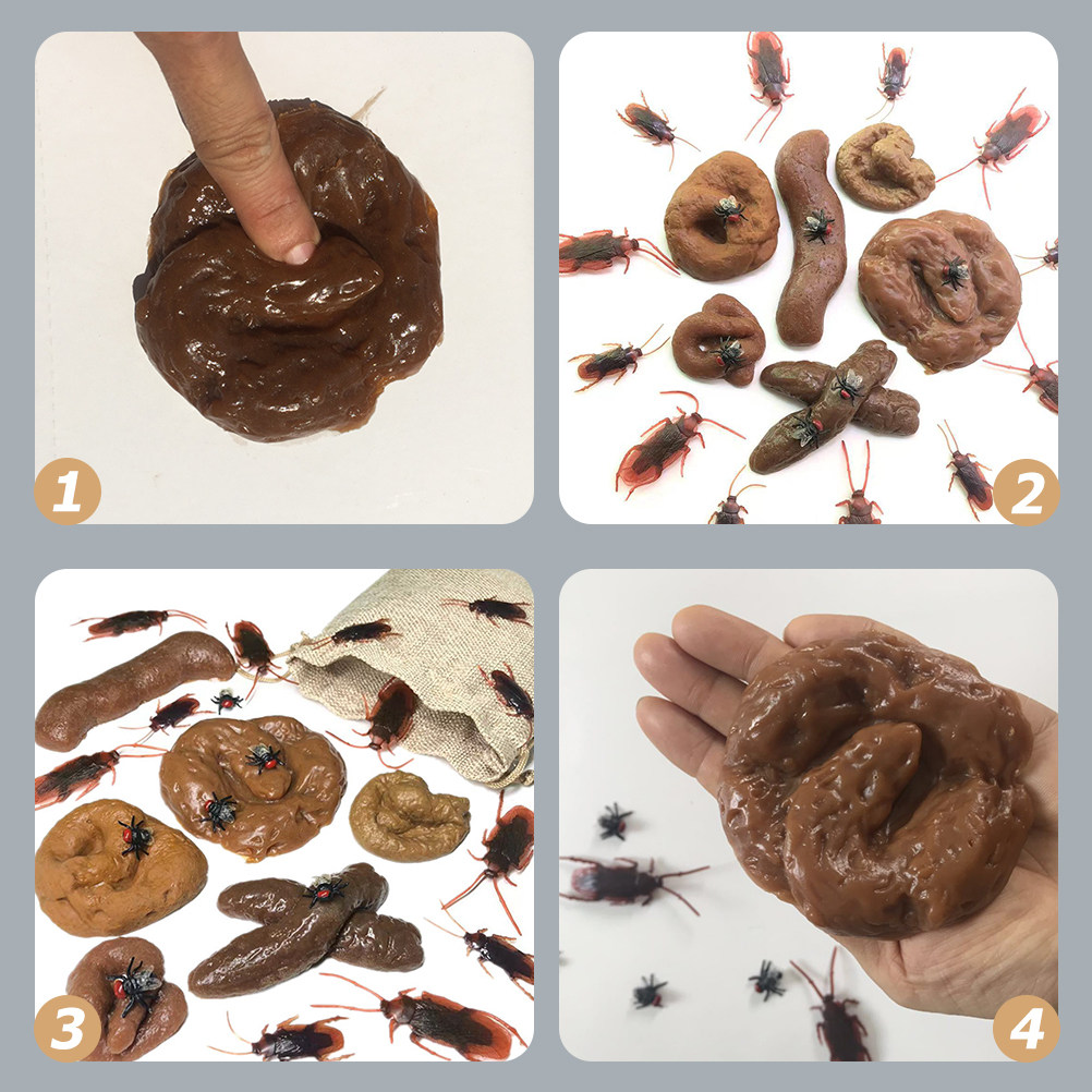 Fake Poop Gag Gift - 24 buah Mainan Lelucon Kotoran Buatan