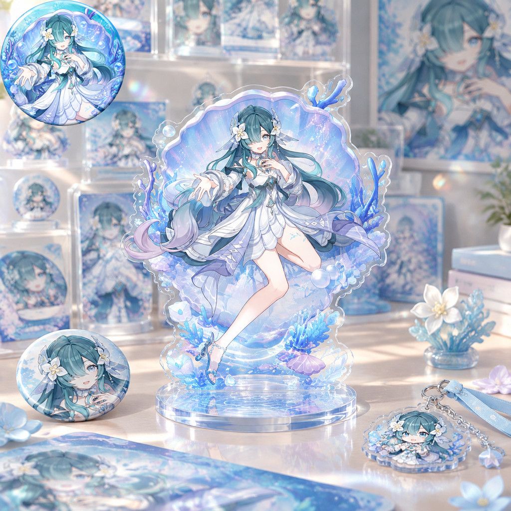 Party Supplies - Bros Karakter Anime Genshin Impact, Vodyanitsa,