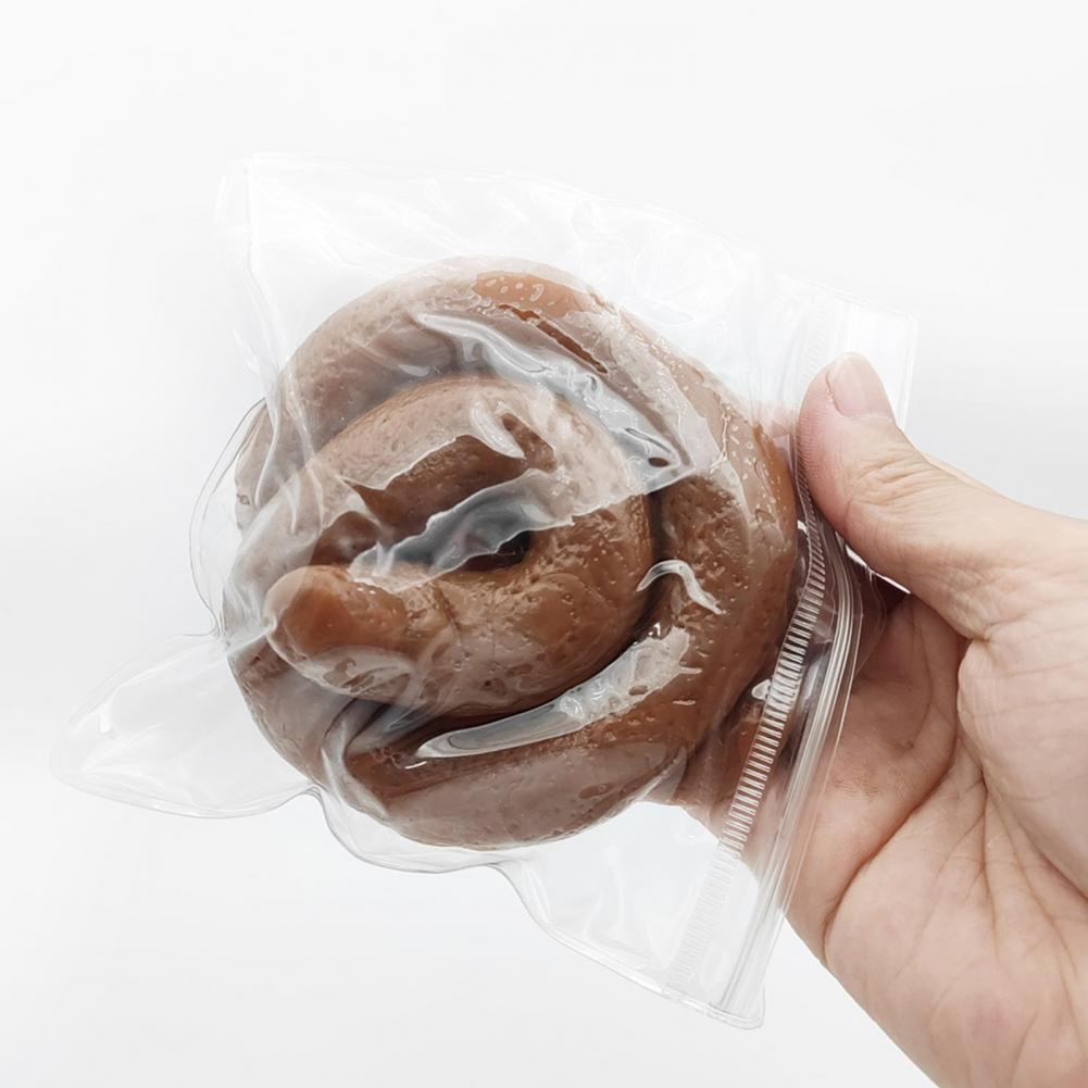 Fake Poop Gag Gift - Mainan berbentuk kotoran lembut yang menyerupai