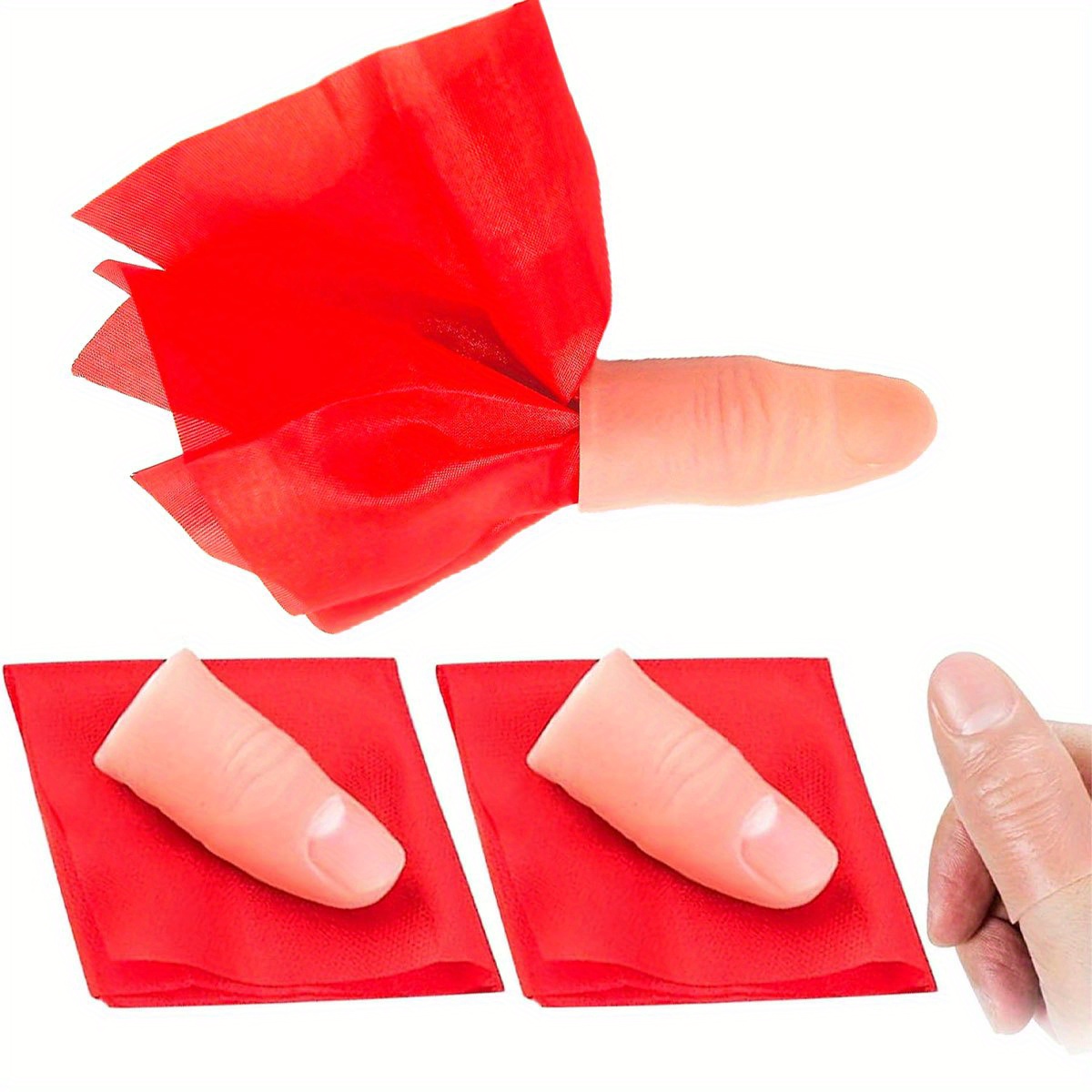 2 Set Sarung Jari Ajaib untuk  - Thumb Tip Magic Trick Set ulasan dan harga