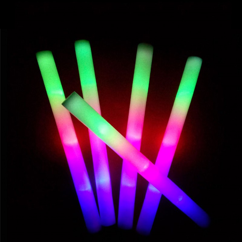30 Buah Tongkat Busa Berwarna- - Flashing Led Foam Sticks Party ulasan dan harga