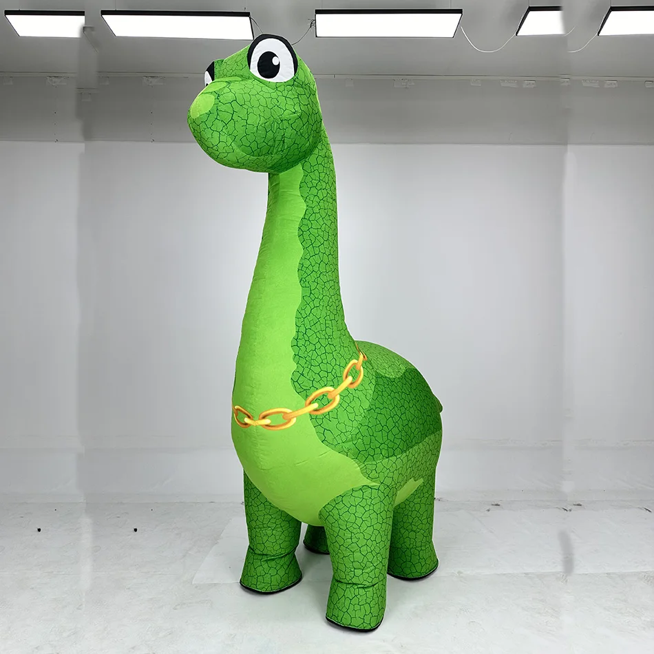 Maskot Dinosaurus Leher Panjan - Inflatable Dinosaur Costume Adult ulasan dan harga