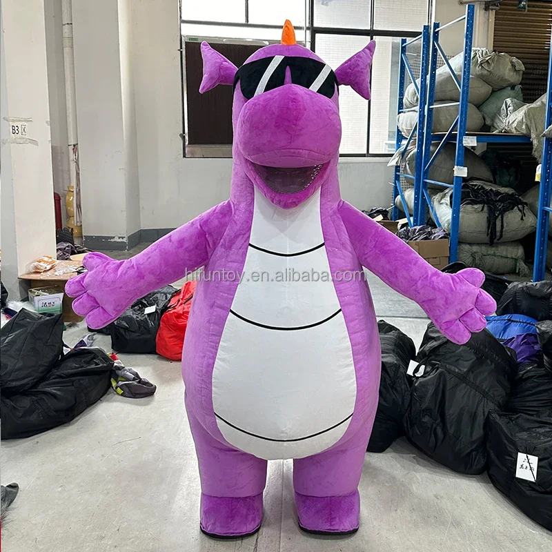Kostum Maskot Dinosaurus Ungu  - Inflatable Dinosaur Costume Adult ulasan dan harga
