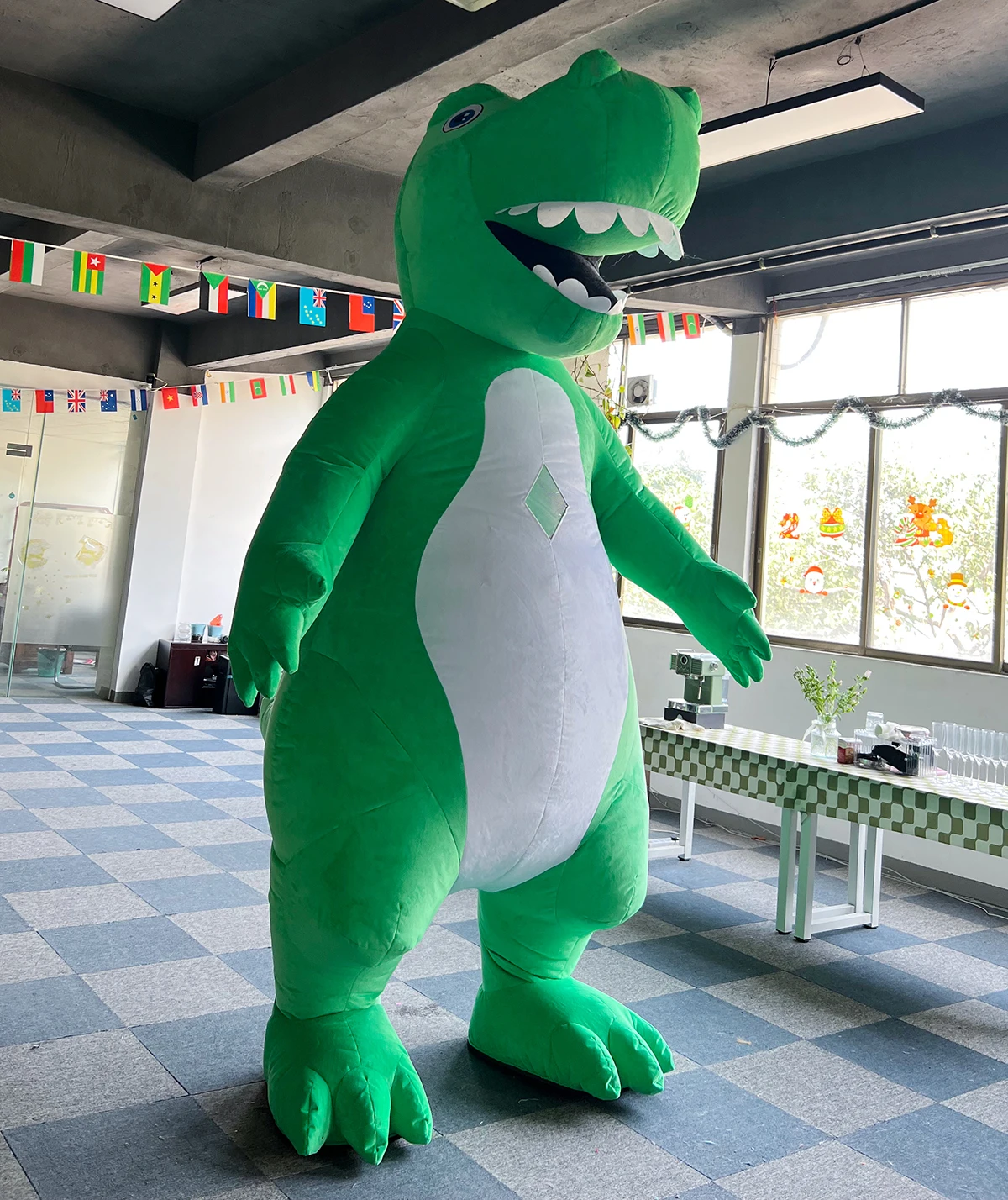Kostum Dinosaurus Tiup Plush U - Inflatable Dinosaur Costume Adult ulasan dan harga