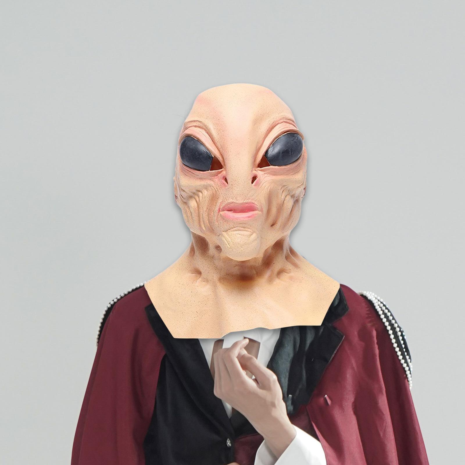 Topeng Alien Berbahan Lateks,  - Latex Alien Mask Realistic ulasan dan harga