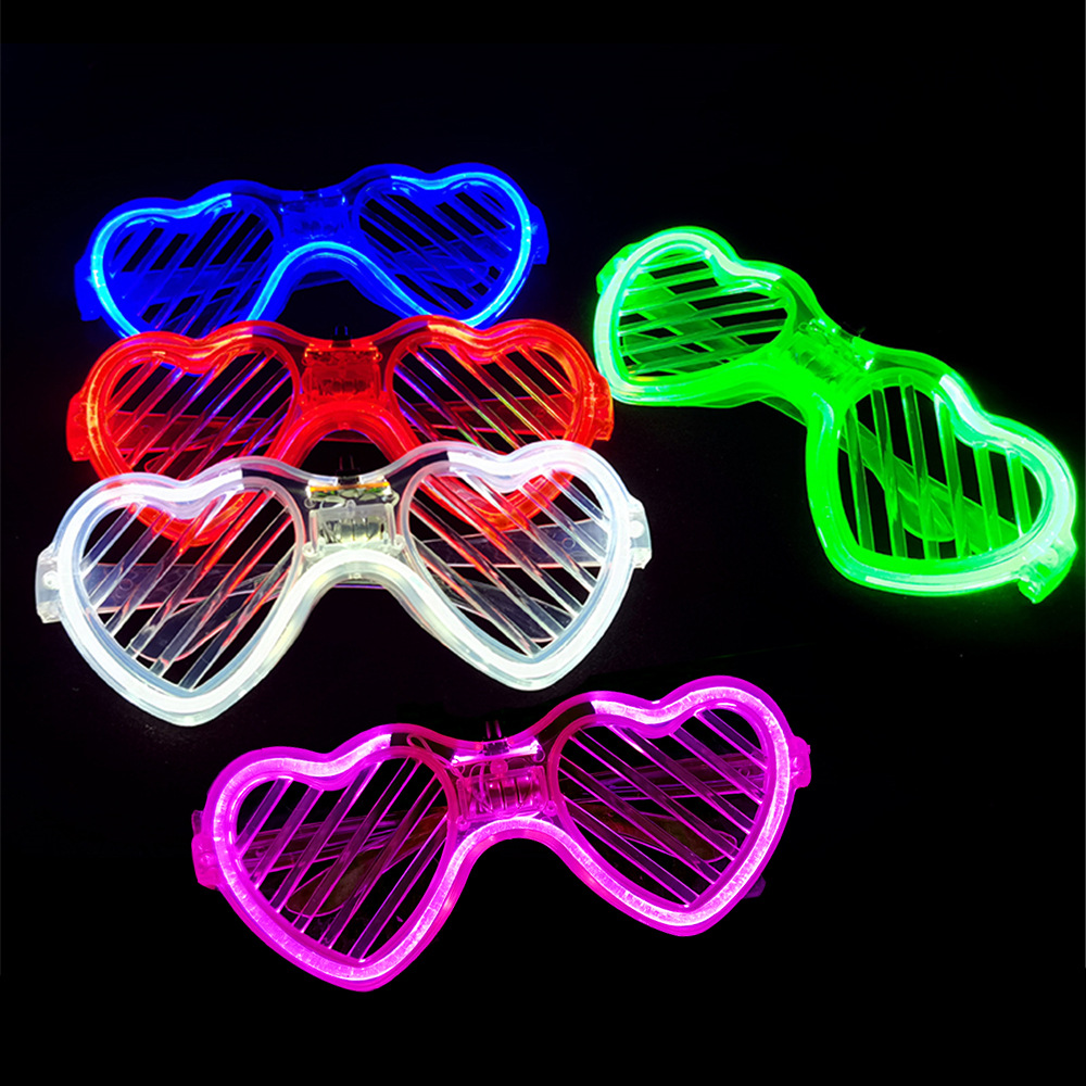 5/10/15/20/30 Buah Kacamata Pe - Glow In The Dark Party Glasses ulasan dan harga
