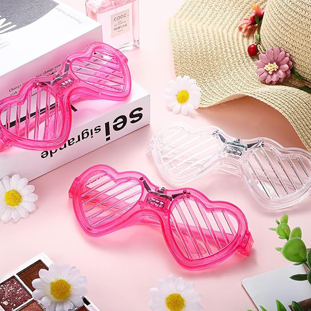 5/10/15/20/30 Buah Kacamata Pe - Glow In The Dark Party Glasses ulasan dan harga