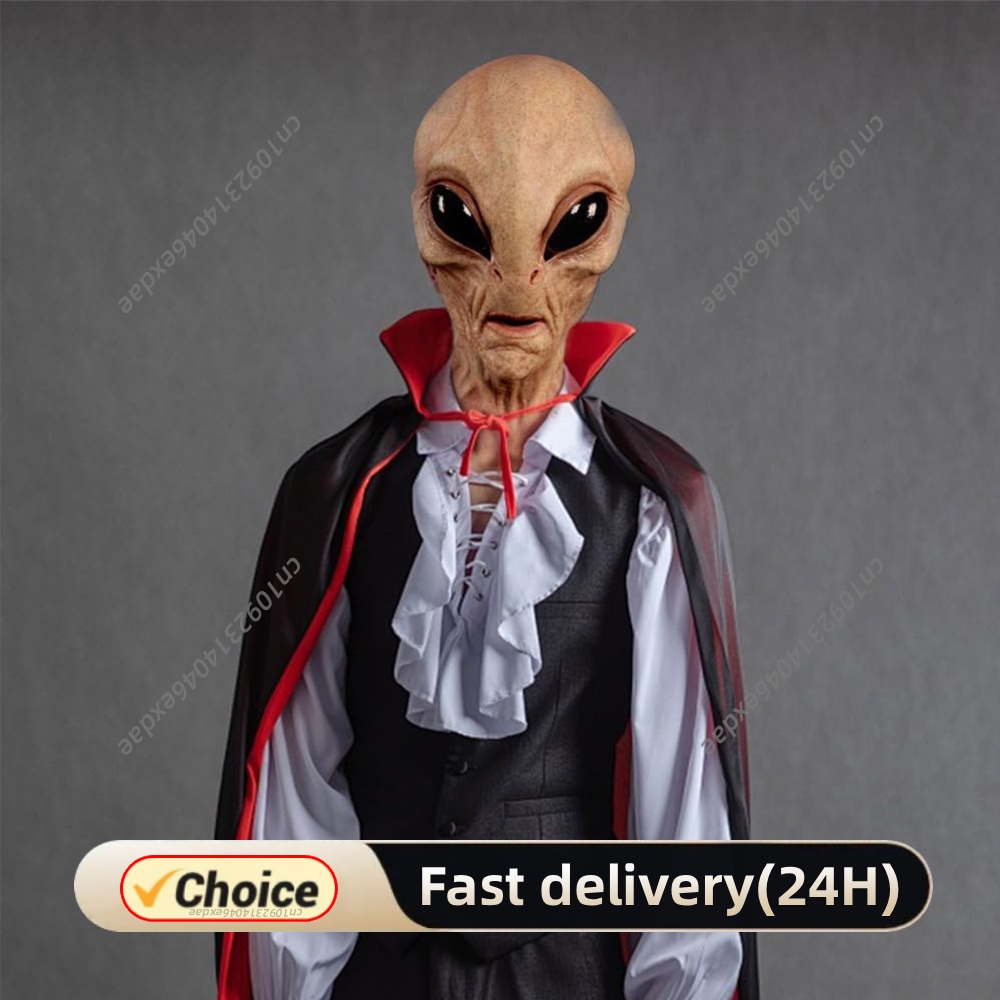 Topeng Alien Realistis Berbaha - Latex Alien Mask Realistic ulasan dan harga