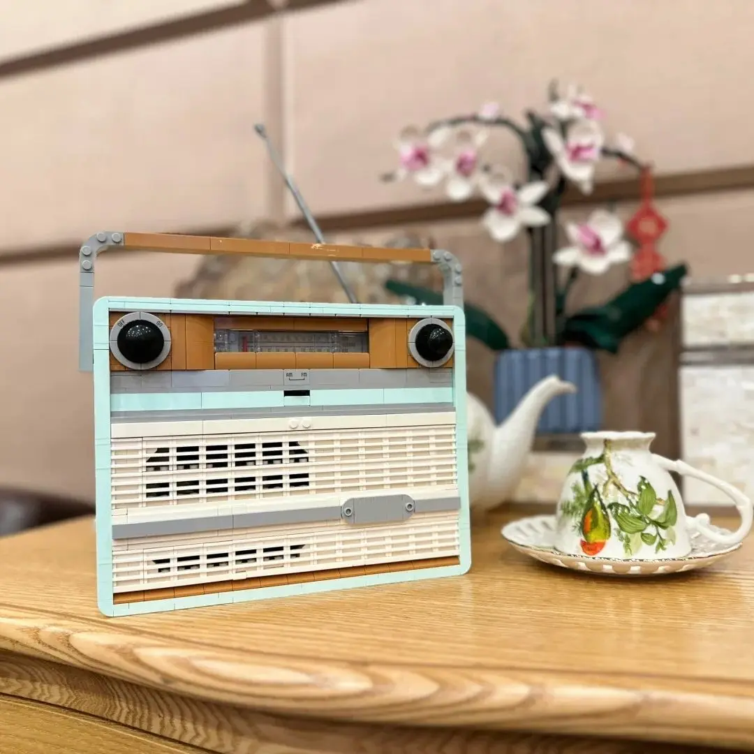 Blok Bangunan Model Radio Retr - Novelty Gifts ulasan dan harga